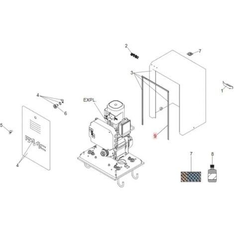 faac pièce détachée joint aerstop 10x3 (mt.) 7094025