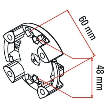 Faac – Support standard TM2 max 20Nm – Compatible moteurs tubulaires – Solution robuste pour motorisation de portail – Accessoire technique - MAX 20 NM NEW