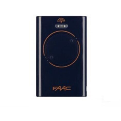 Faac – Télécommande 433MHz pour motorisations – 2 canaux – Programmation autoapprentissage – Compatible avec émetteurs 433.92MHz