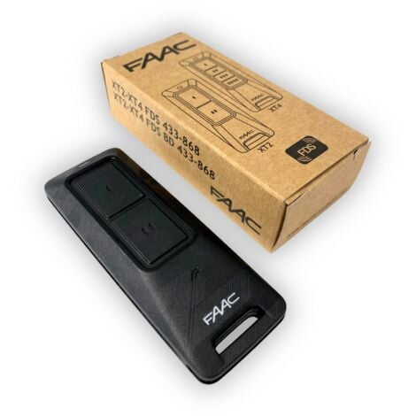 FAAC FDS - XT2 433/868 FDS (référence 787017) - Télécommande 2 canaux BiFréquence pour portail et porte de garage - Nouvelle Génération FDS - Codage Sécurisé - Télécommande Compatible SLH et FDS