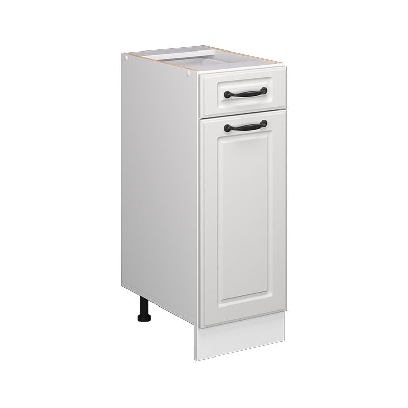 Meuble cuisine R-Line, Blanc campagne, 30 cm sans plan de travail Vicco