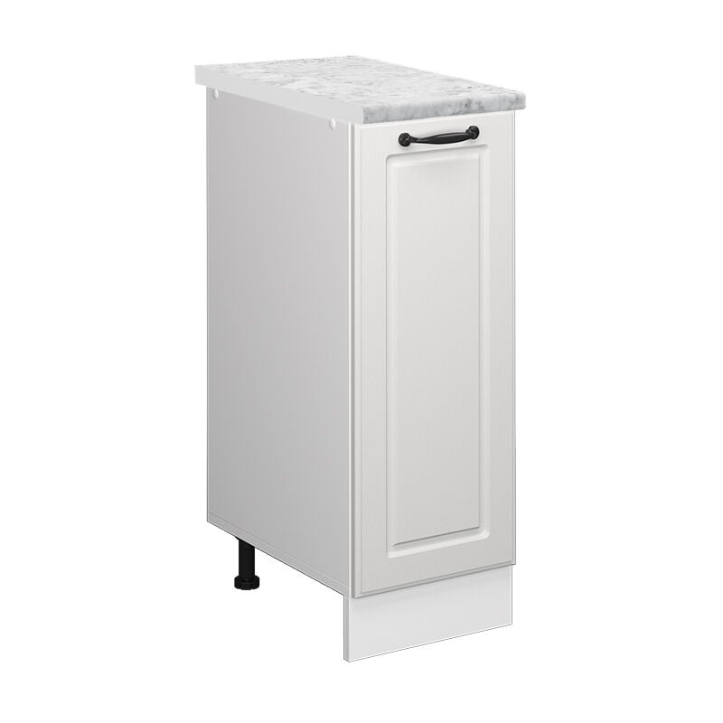 Meuble de cuisine R-Line, Blanc campagne, 30 cm PT Marbre, Vicco