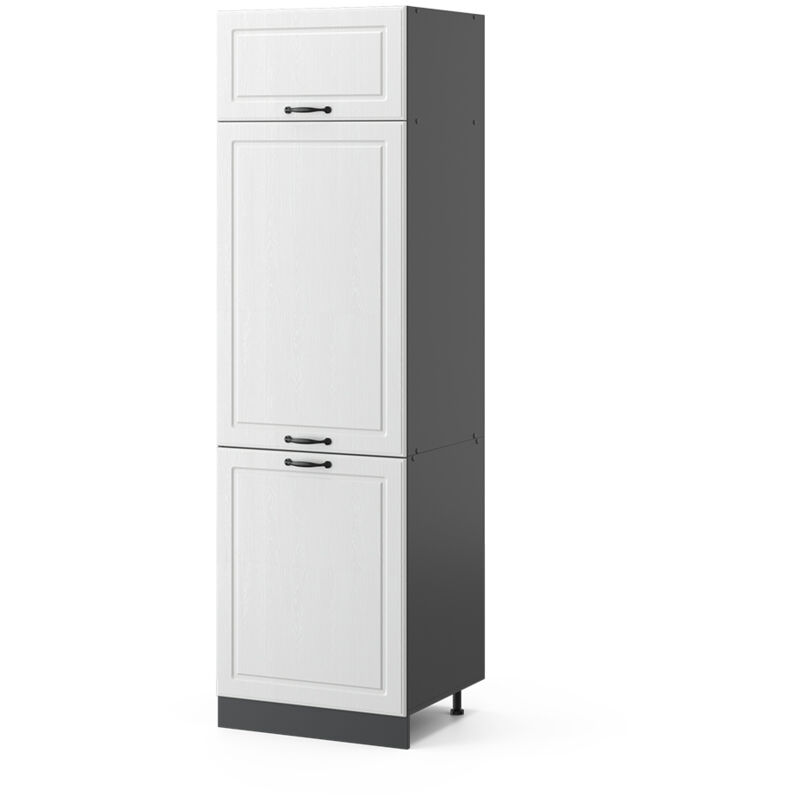 Vicco - Armoire pour frigo R-Line, Blanc campagne, 60 cm