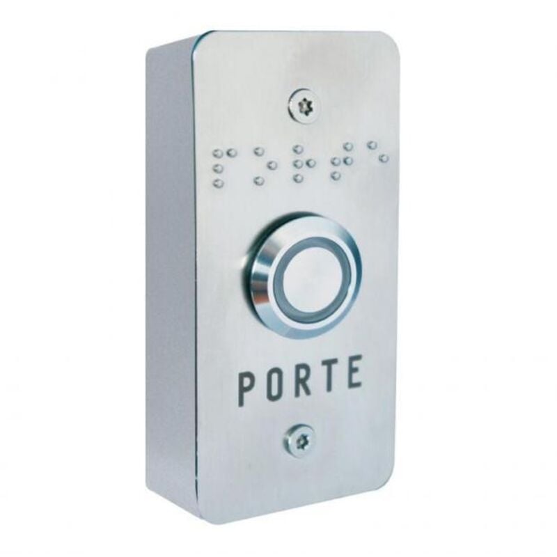 Façade inox + Bouton no/nfe + Handicap Evicom en saillie - TT03I/NHSA