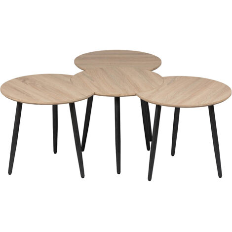 FAAST - Tables Gigognes Modulables Aspect Bois