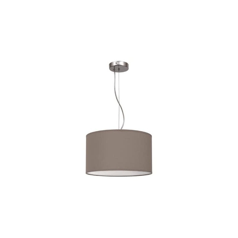 Fabrilamp - Pendentif nicole marron taupe 1xe27 (regx30d)