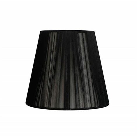 FAB 048111409 Abat-jour Conique Filetage Indira Noir Pince (14x8x9.5)