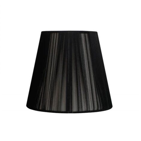 FAB 048111409  Paralume Conico Indira Morsetto Nero (14x8x9,5)