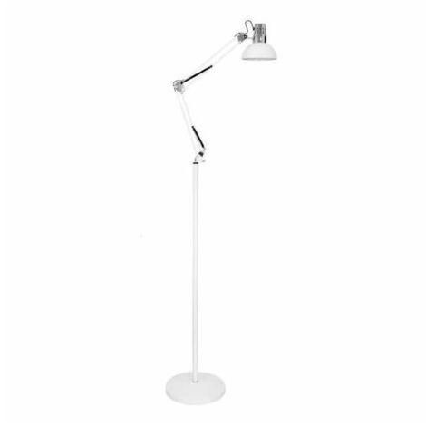 FAB 062841065 | Flexo Debout 185cm Antigona Articulable 1xe27 Blanc / chrome 142-192x28d