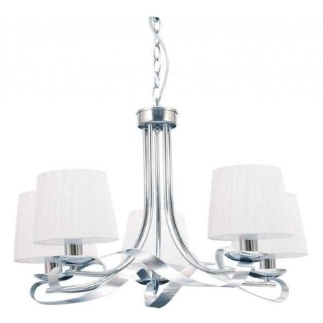 FAB 067555020 | Lampe Cleveland Blanc / chrome 5xe14 REGx58x58