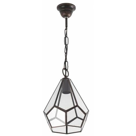 Lampada da scrivania orientabile D. 17 x H. 52 cm in Metallo Nero e Rame  YILDO