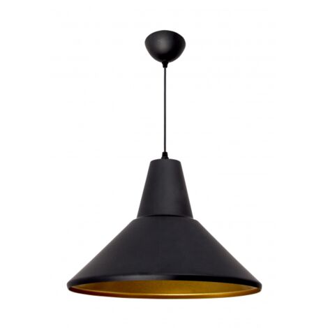 FAB 092252209 | Pendentif Gilberto 1xe27 Noir / Or 22d