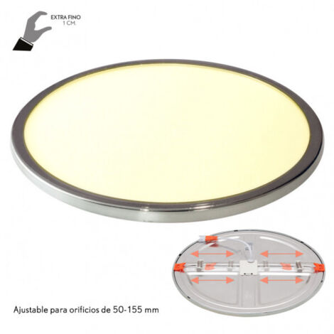 FAB 100592020  Downlight 20w 4000k Cromo Porvenir 1920lm 23dajustable Al Hueco De Empotrar