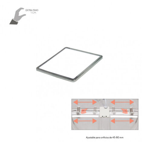 FAB 100680820 Downlight 8w 5500k Chrome Providencia 586lm 11,8x11,8 Anpassbar an das Einbauloch