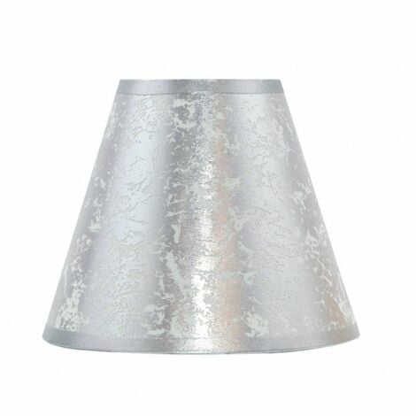 FAB 100713510 Abat-jour Lourdes Conica Argent E27 35dx18dx23h
