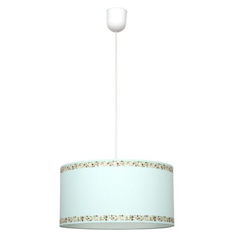 FAB 107393537  Pendentif Bordure Vert Eau 1xe27 Regx35d