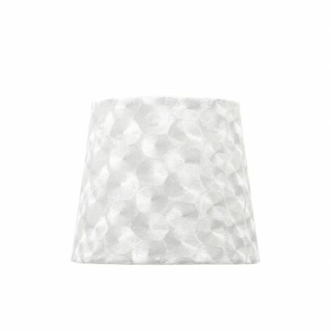 FAB 110811501  Pantalla Fatima Pinza 15dx8dx12htejido Blanco Nacar