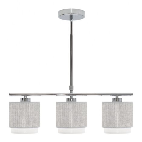 FAB 111053028  Lampada Kenya 3xe14 Grigio / bianco