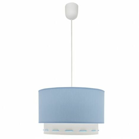 FAB 111293008  Colgante Trazos 1xe27 Celeste 30d