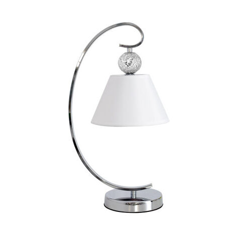 FAB 122371020  Concordia 1xe27 Tavolo Cromo Bianco Schermo 47x20x26