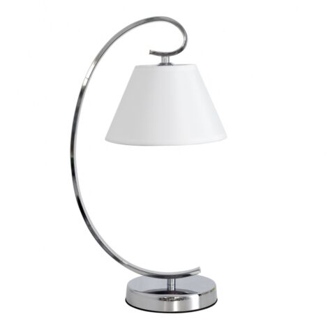 FAB 122371020 Sobremesa Concordia 1xe27 Cromo Pantalla Blanca 47x20x26