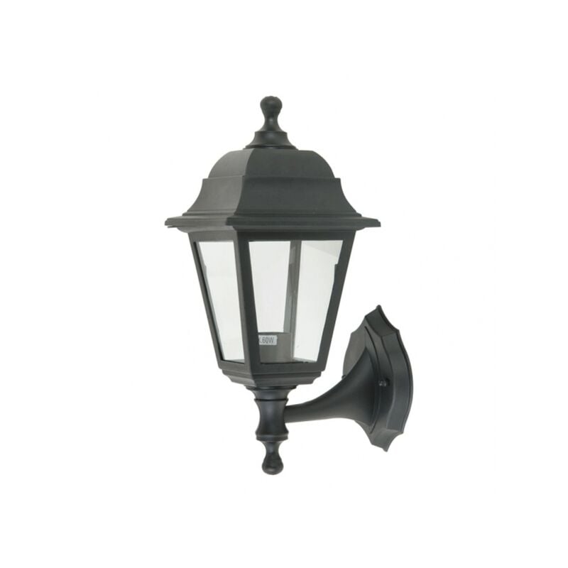 Basil lampada da parete per esterni 1xe27 nero ip44 policarbonato 35x15x19,7 cm