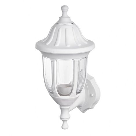 FAB 125961001 Außenwandleuchte Angelica 1xe27 Weiß Ip44 Polycarbonat 36,2x16,6x20,5 Cm