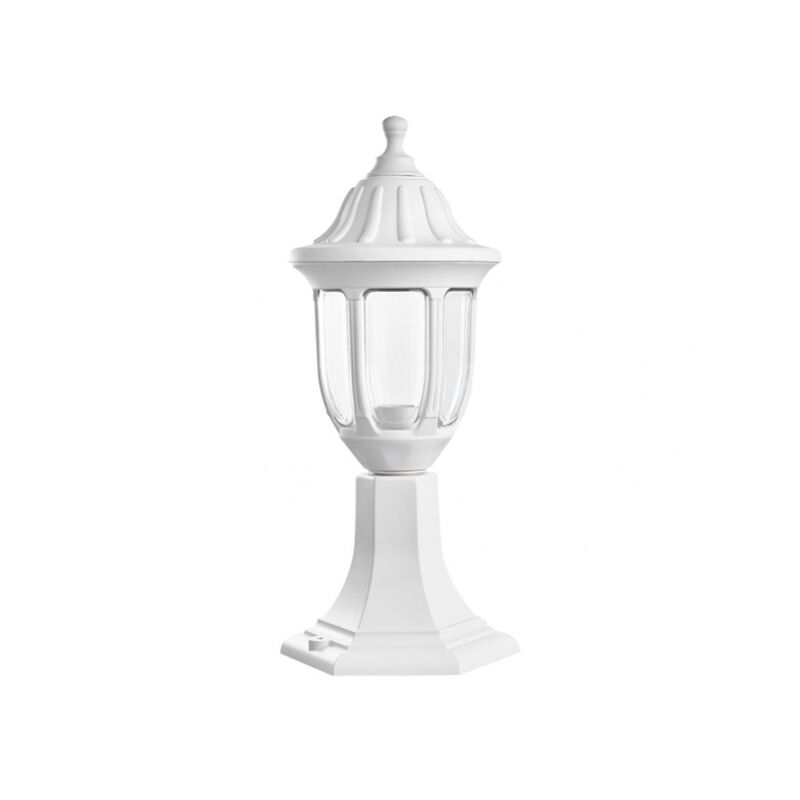 Angelica applique da esterno 1xe27 bianco ip44 policarbonato 42,7x16,6d