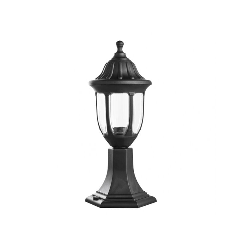 Angelica applique da esterno 1xe27 nero ip44 policarbonato 42,7x16,6d