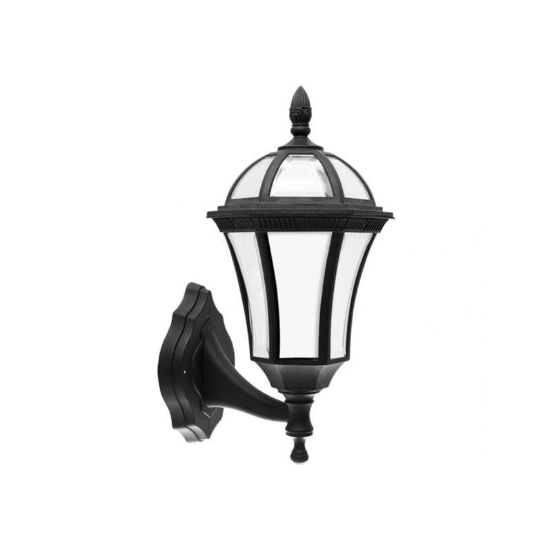 Lampada da parete per esterni comino 1xe27 nero ip44 policarbonato 41,1x17x17x6x23,8 cm