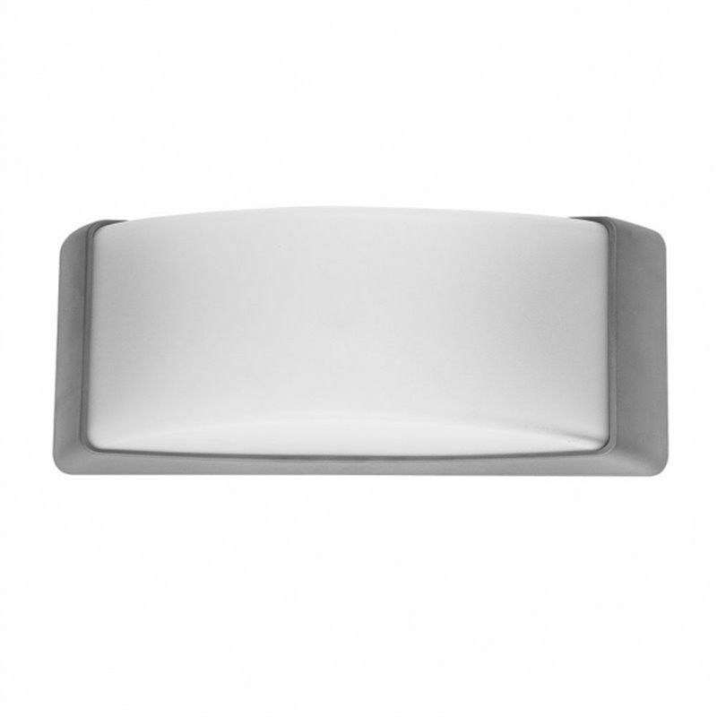 Image of Fab 126561028 Lampada da Parete Esterno Azuki 1xe27 Grigio Ip65 Policarbonato 12,9x32x13 Cm