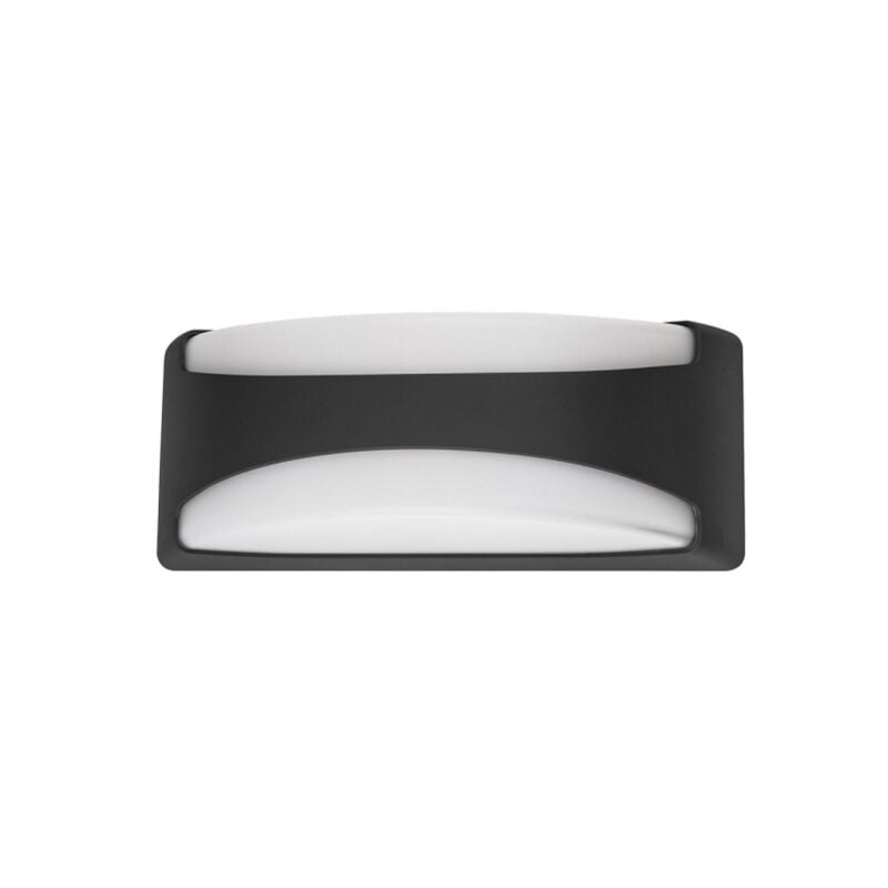 Daikon lampe murale extérieure 1xe27 noir ip65 polycarbonate 13,2x32x13 cm