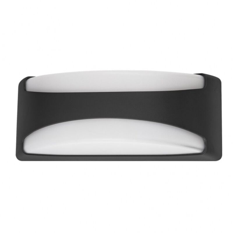 Fabrilamp - daikon außenwandleuchte 1xe27 schwarz ip65 polycarbonat 13,2x32x13 cm