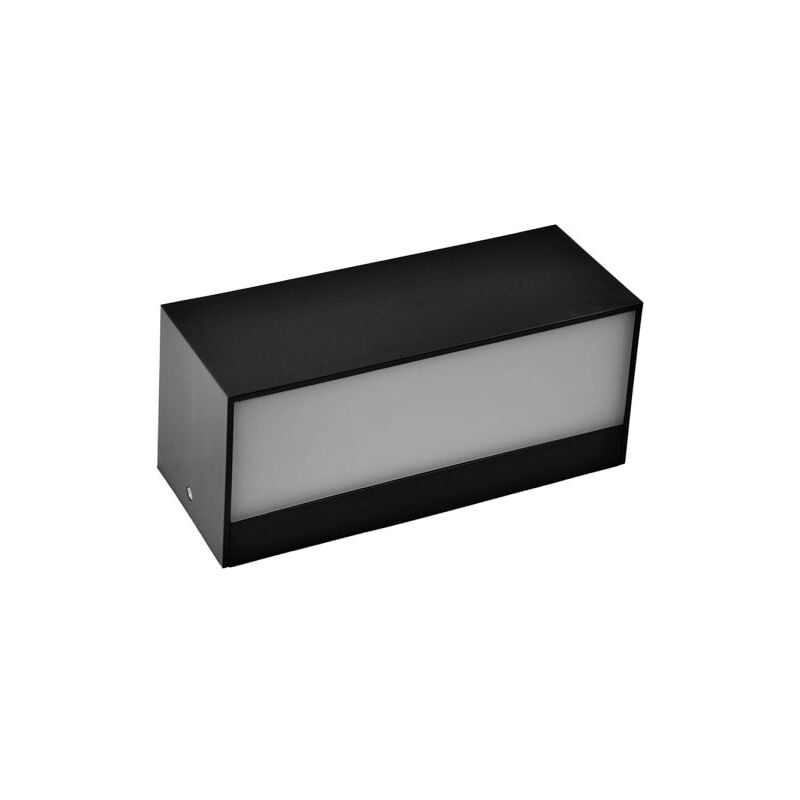 Applique da esterno Masala 1xe27 nero ip65 policarbonato 9x23x10,1 cm