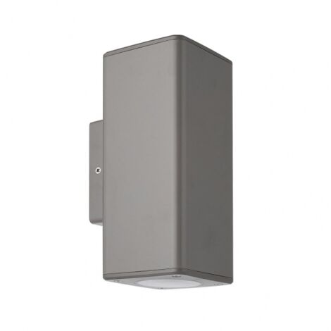 FAB 127261028  Apply Außen Yopol 2xgu10 Grau Polycarbonat 18,6x7,6x9,9 Cm Ip54