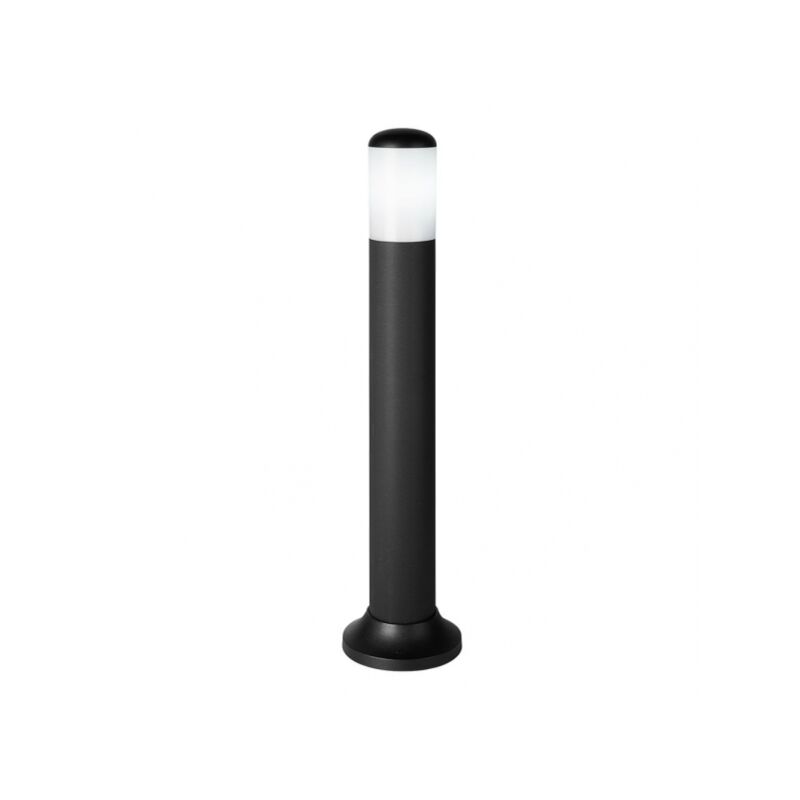 Fabrilamp - Pilastro da esterno zafferano 1xe27 nero 70x9,1x9,1 cm policarbonato ip44