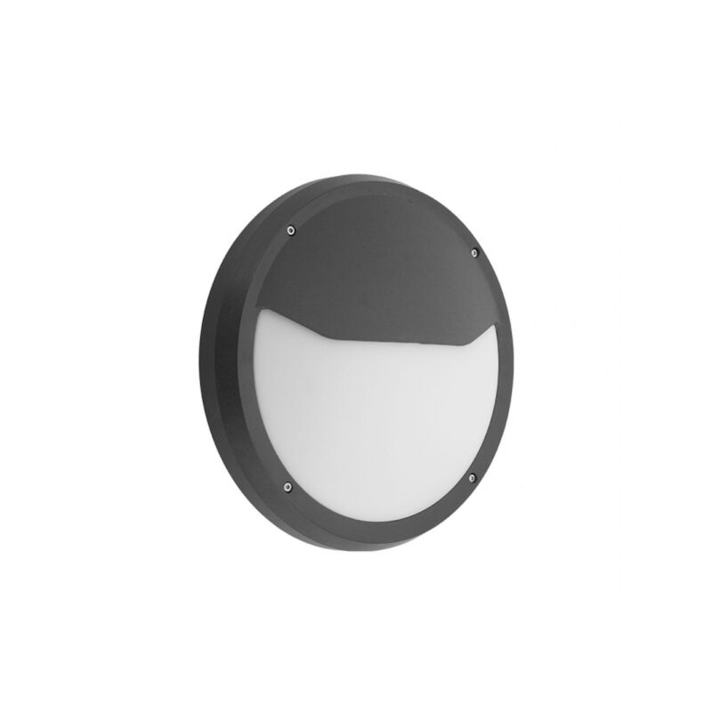 Fabrilamp - Coliandro lampada da parete per esterni 2xe27 in policarbonato nero 9,4x30d ip65