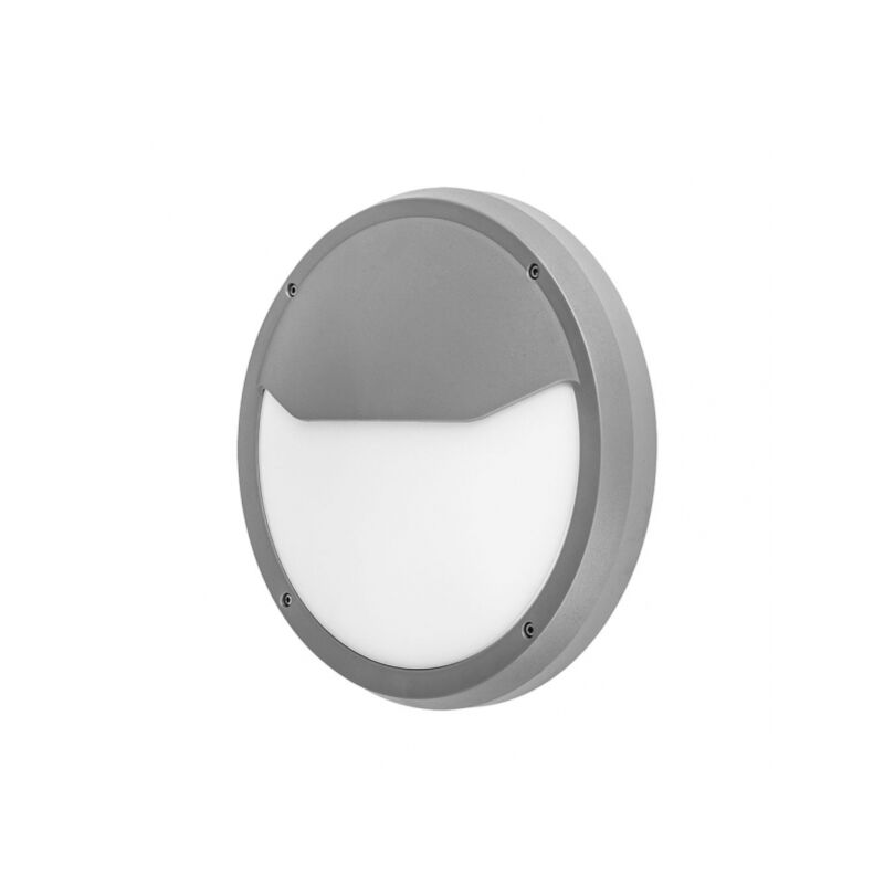 Fabrilamp - Lampada da parete per esterni Coliandro, finitura grigia Ip65