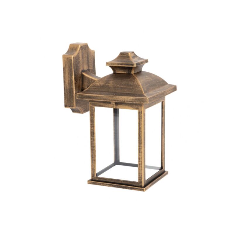 Fabrilamp - Applique alcandia 1xe27 oro antico ip44 policarbonato 31x17x22,3 cm