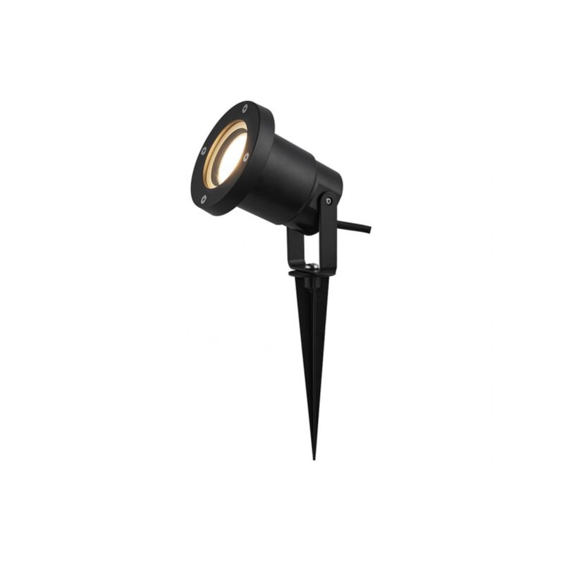 Chiodi a spillo esterni 1xegu10 policarbonato nero ip65 16,2x9,8d