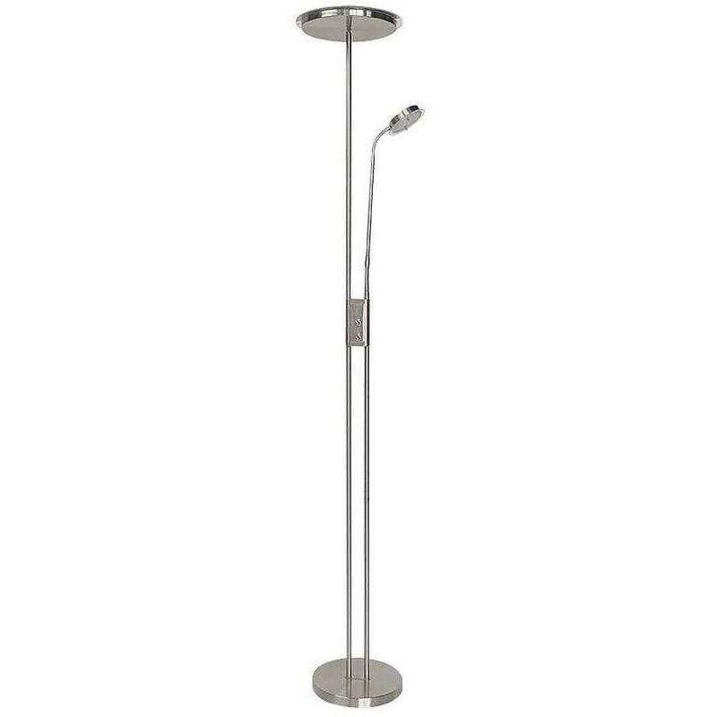 Fabrilamp - Floor de living room antares 20w+7w 4000k w / nickel reader 183x25x25 cm tactile w / dimmer & memory
