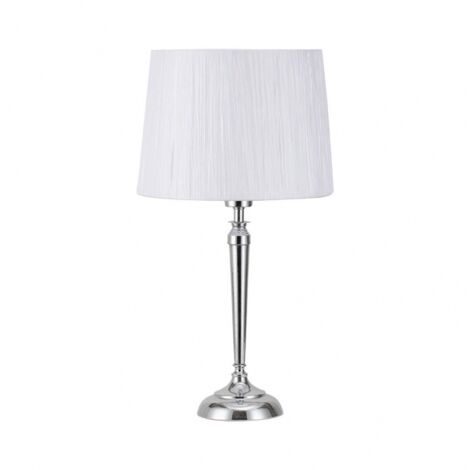FAB 137571020  Alamo 1xe27 Chrome Plateau de Table Blanc 55x30x30 Cm