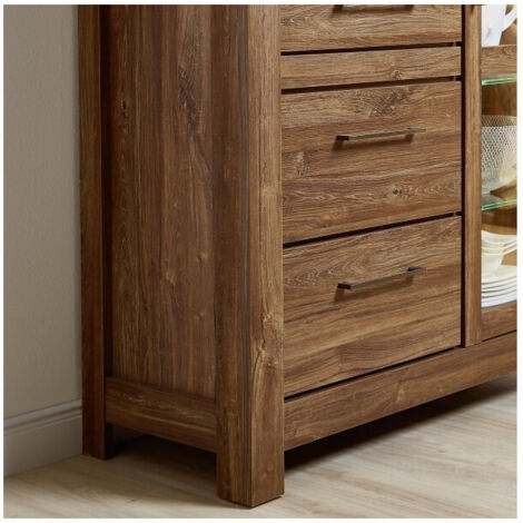 FAB 137871020  Sobremesa Cristal Iroko 1xe27 Fume/cromo  C/pant Blanca 56x30x30 Cm