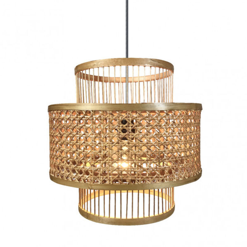 Fab 141293602 Pendente Bambu / Rattan 1xe27