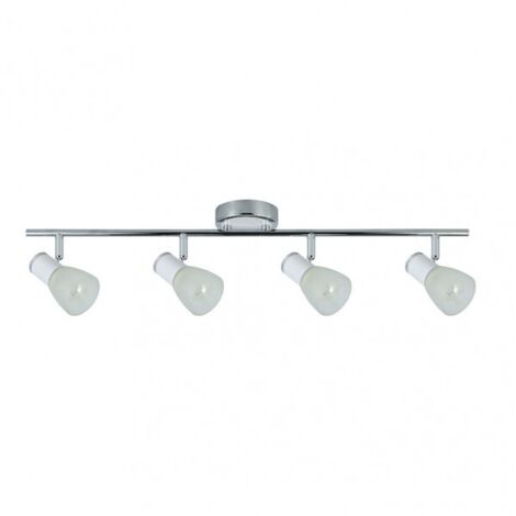 FAB 141994001  Regleta Cholo 4xe14 Blanco/cromo  16x69,5x10 Cm