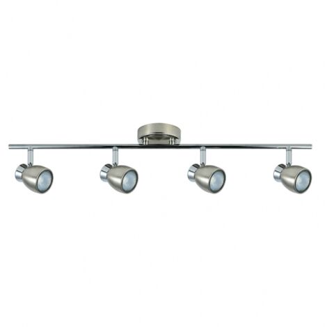 FAB 142494003  Chachostreifen 4xgu10 Nickel 14x69,5x10 Cm