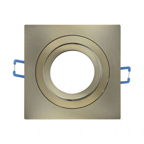 FAB 14348CU14  Encastré Orient.cenote 1xgu10 Carré Cuir 2x9,2x9,2 Cm 8 Coupe. C / support de lampe