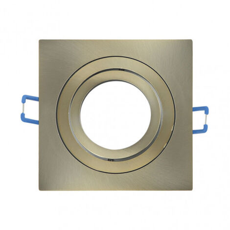 FAB 14348CU14 Encastré Orient.cenote 1xgu10 Carré Cuir 2x9,2x9,2 Cm 8 Coupe. C / support de lampe
