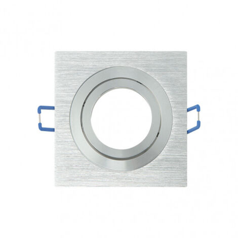 FAB 14348CU70  Vertieft Orient.cenote 1xgu10 Quadrat Alum/cro 2x9,2x9,2 Cm 8 De Schnitt. C/portalalampara