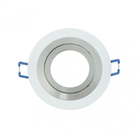 FAB 14348RE46  Vertieft Orient.cenote 1xgu10 Rund Blanc/crom 2x9,2x9,2 Cm 8 De Corte.c/portalalampara